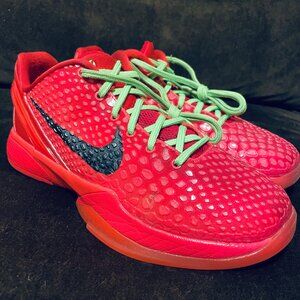 Nike Kobe 6 Reverse Grinch - 5 Youth FV9676-600 37.5 EUR 4.5 UK Crimson Electric